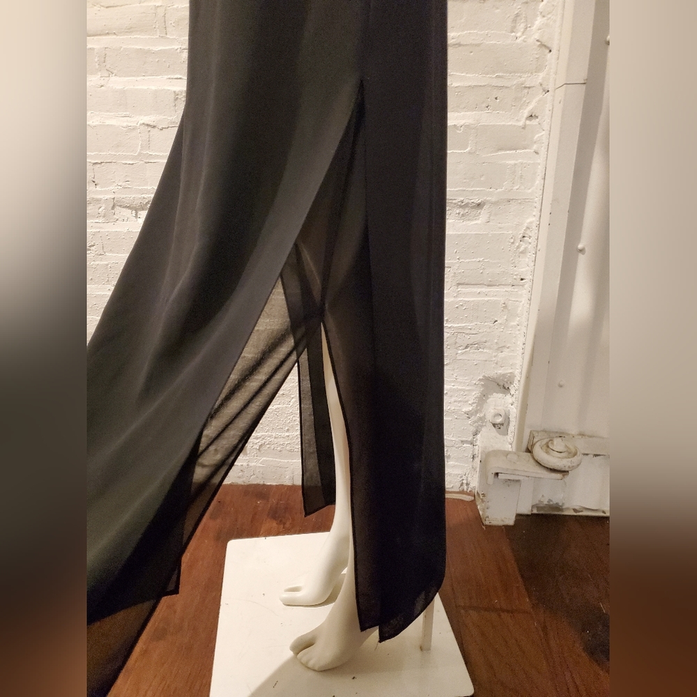 Js Collections Petite Black Maxi Formal Skirt Wit… - image 3